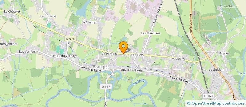 localisation de l'entreprise GAEC DU PARADIS  BRANGES