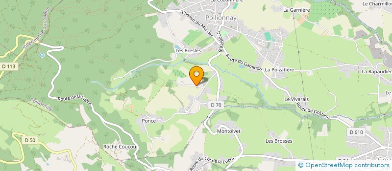 localisation de l'entreprise GAEC DU PARADIS à POLLIONNAY