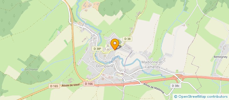 localisation de l'entreprise GAEC DU PARISIEN à DOMPAIRE