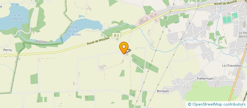 localisation de l'entreprise GAEC DU PAS DE LA ROCHE à SAINT-GILDAS-DES-BOIS