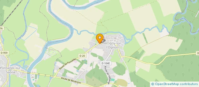 localisation de l'entreprise GAEC DU PASQUIER à PERRIGNY-SUR-L'OGNON