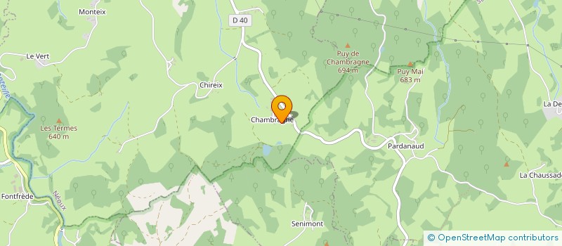 localisation de l'entreprise GAEC DU PASSADOUX à NEOUX