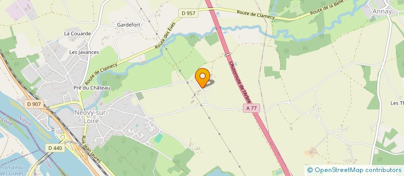 localisation de l'entreprise GAEC DU PATIS à NEUVY SUR LOIRE