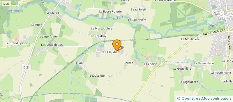 localisation de l'entreprise GAEC DU PATIS à VALLONS-DE-L'ERDRE