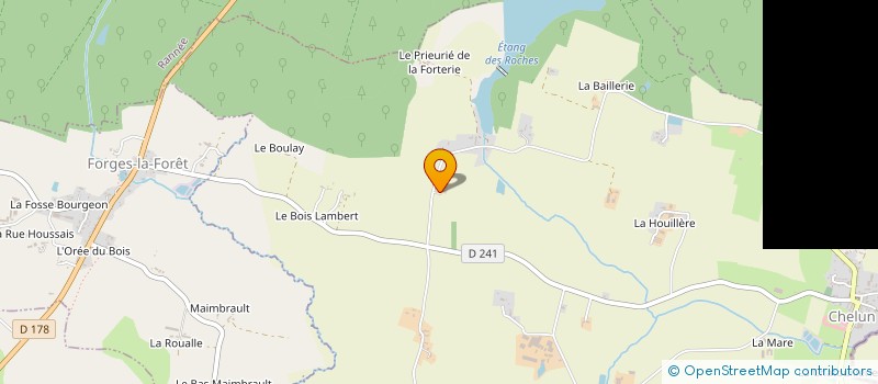 localisation de l'entreprise GAEC DU PATIS  FORGES-LA-FORET