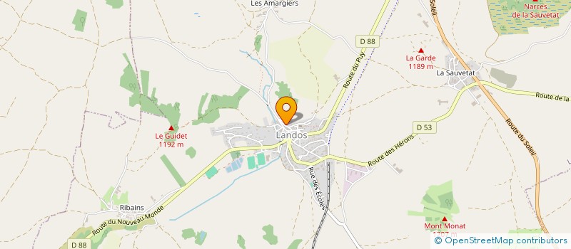 localisation de l'entreprise GAEC DU PATOU à SAINT-HAON