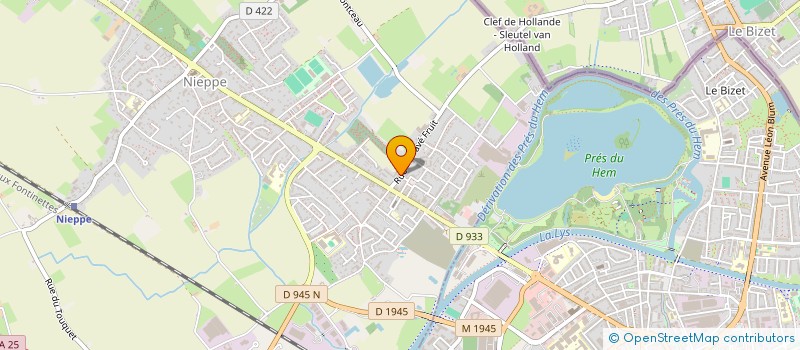 localisation de l'entreprise GAEC DU PAVE FRUIT à NIEPPE