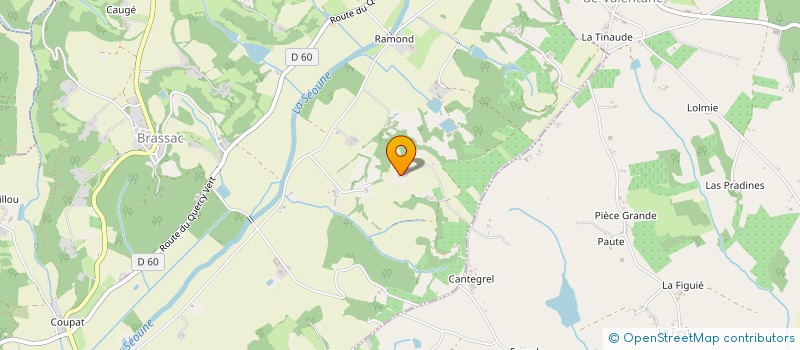 localisation de l'entreprise GAEC DU PECH à BRASSAC