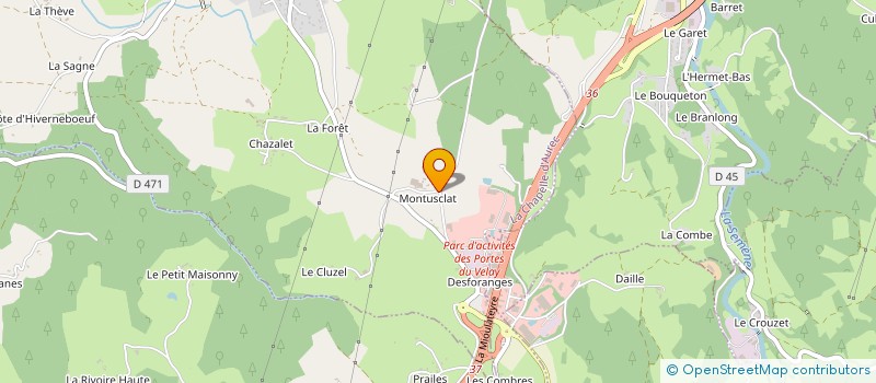 localisation de l'entreprise GAEC DU PEM à LA CHAPELLE-D'AUREC