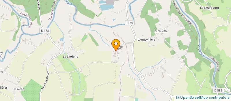 localisation de l'entreprise GAEC DU PENDANT à SAINT-AUBIN-DE-TERREGATTE