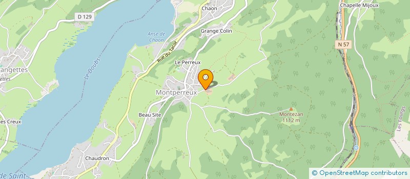 localisation de l'entreprise GAEC DU PERREUX à MONTPERREUX
