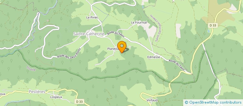 localisation de l'entreprise GAEC DU PERRIER à LA CHAPELLE-SUR-USSON