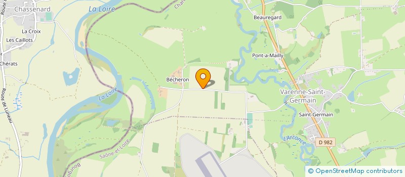 localisation de l'entreprise GAEC DU PETIT ANGLURE  VARENNE-SAINT-GERMAIN