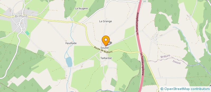 localisation de l'entreprise GAEC DU PETIT BARREIX à BRIFFONS