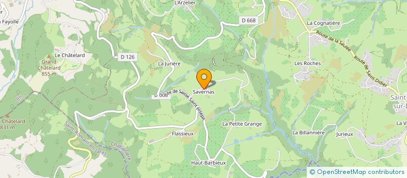 localisation de l'entreprise GAEC DU PETIT BOZANCON à CHABANIERE