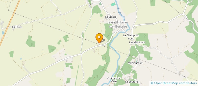 localisation de l'entreprise GAEC DU PETIT BREUIL à SAINT-HILAIRE-SUR-BENAIZE