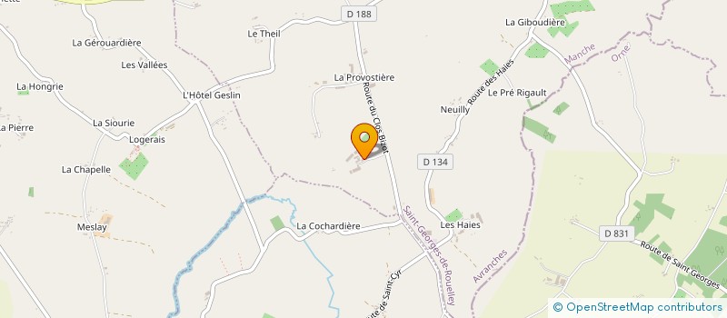 localisation de l'entreprise GAEC DU PETIT CHANAY à SAINT-GEORGES-DE-ROUELLEY