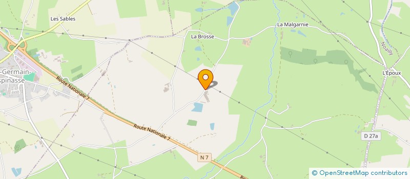 localisation de l'entreprise GAEC DU PETIT DOMAINE à SAINT-ROMAIN-LA-MOTTE