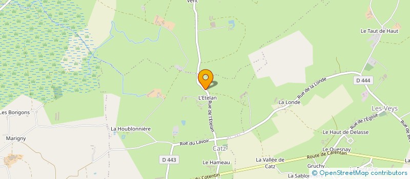 localisation de l'entreprise GAEC DU PETIT ETELAN à CARENTAN-LES-MARAIS