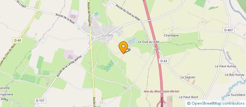 localisation de l'entreprise GAEC DU PETIT MARAIS à JUILLEY