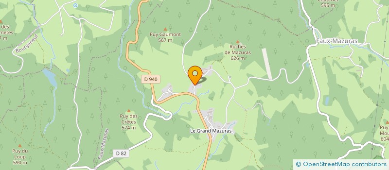 localisation de l'entreprise GAEC DU PETIT MAZURAS à FAUX-MAZURAS