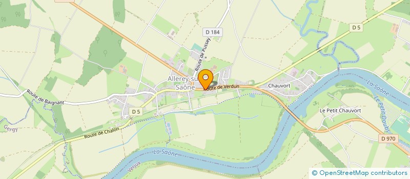 localisation de l'entreprise GAEC DU PETIT MONT à ALLEREY-SUR-SAONE