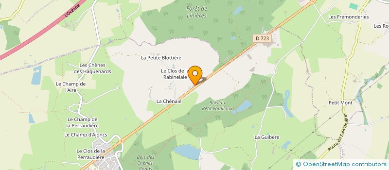 localisation de l'entreprise GAEC DU PETIT PARIS  SAINT-MARTIN-DU-FOUILLOUX