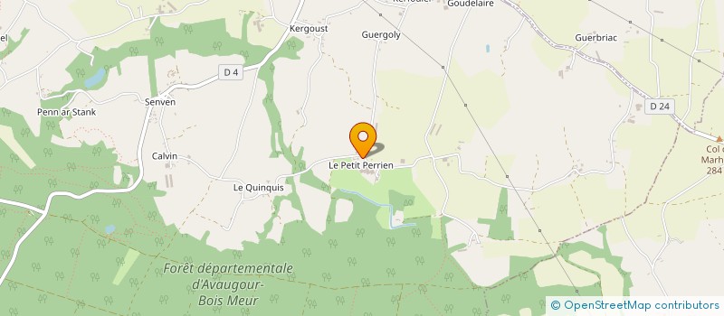 localisation de l'entreprise GAEC DU PETIT PERRIEN à LANRODEC