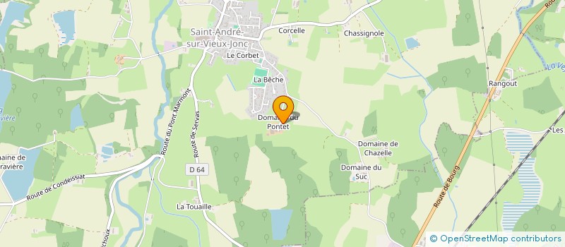 localisation de l'entreprise GAEC DU PETIT PONTET à SAINT-ANDRE-SUR-VIEUX-JONC