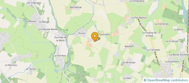 localisation de l'entreprise GAEC DU PETIT PROCE à SUCE-SUR-ERDRE