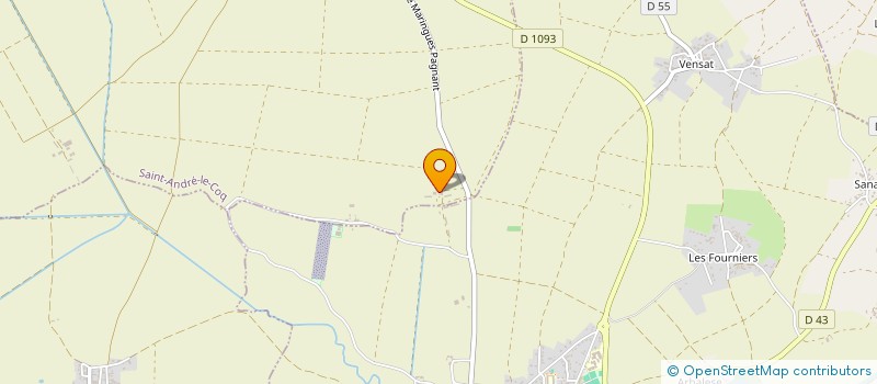 localisation de l'entreprise GAEC DU PETIT PROUILHAT à SAINT-ANDRE-LE-COQ