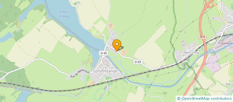 localisation de l'entreprise GAEC DU PETIT RUISSEAU  GONDREXANGE