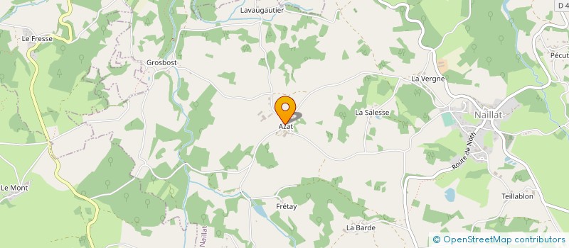 localisation de l'entreprise GAEC DU PEU D'AZAT à NAILLAT