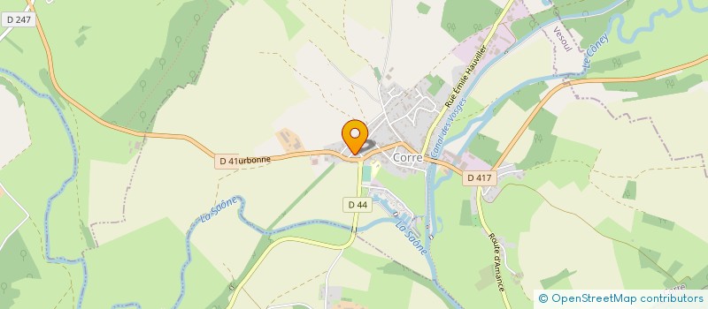 localisation de l'entreprise GAEC DU PEUGET  CORRE