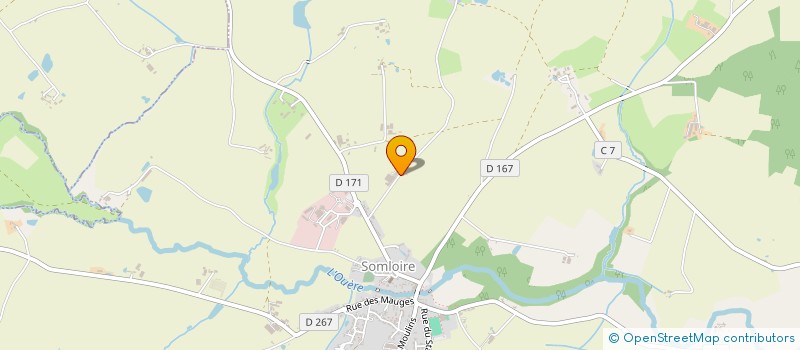 localisation de l'entreprise GAEC DU PEUPLIER à SOMLOIRE