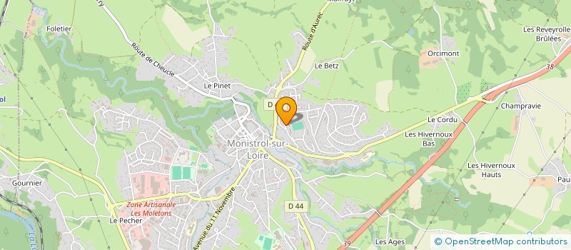 localisation de l'entreprise GAEC DU PEYRON à MONISTROL-SUR-LOIRE