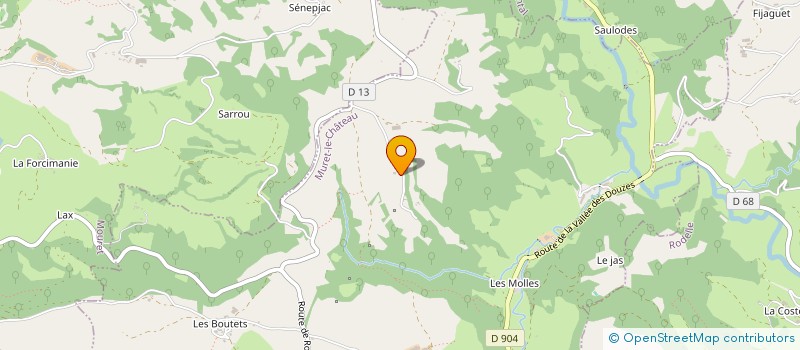 localisation de l'entreprise GAEC DU PHENIX  MURET-LE-CHATEAU