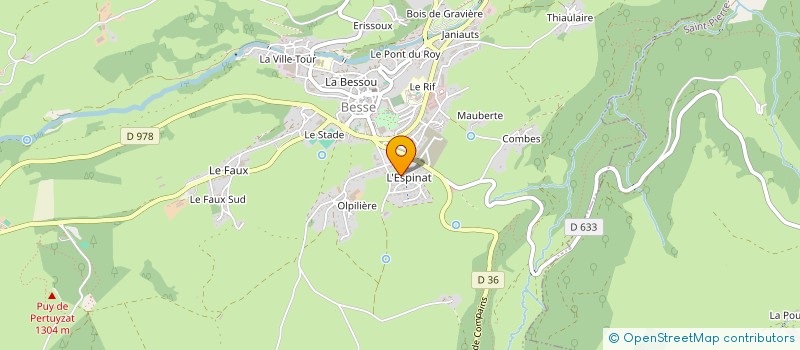 localisation de l'entreprise GAEC DU PIC DE MURAT  BESSE-ET-SAINT-ANASTAISE