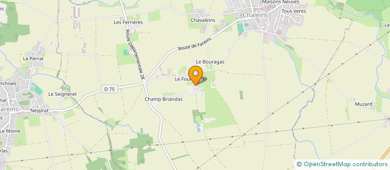 localisation de l'entreprise GAEC DU PIGEONNIER  CHALEINS