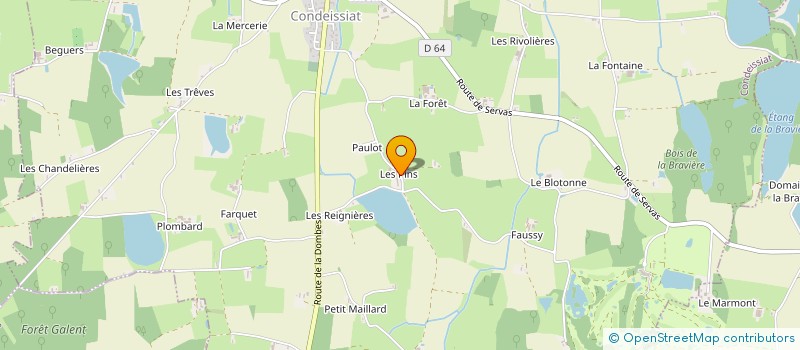localisation de l'entreprise GAEC DU PIN à CONDEISSIAT