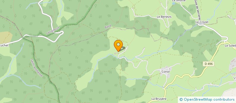 localisation de l'entreprise GAEC DU PIN à VERRIERES-EN-FOREZ