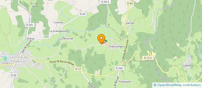 localisation de l'entreprise GAEC DU PIVERT à SAINT-PAL-DE-CHALENCON