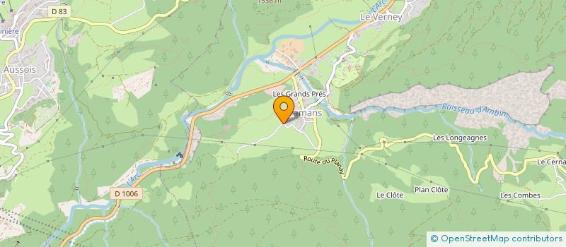 localisation de l'entreprise GAEC DU PLAN DE LA VIE  VAL-CENIS