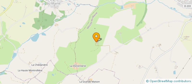 localisation de l'entreprise GAEC DU PLEIN CHENE à MESLAY-DU-MAINE