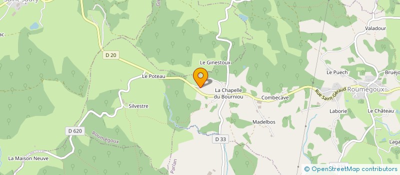 localisation de l'entreprise GAEC DU PLEIN VENT à ROUMEGOUX