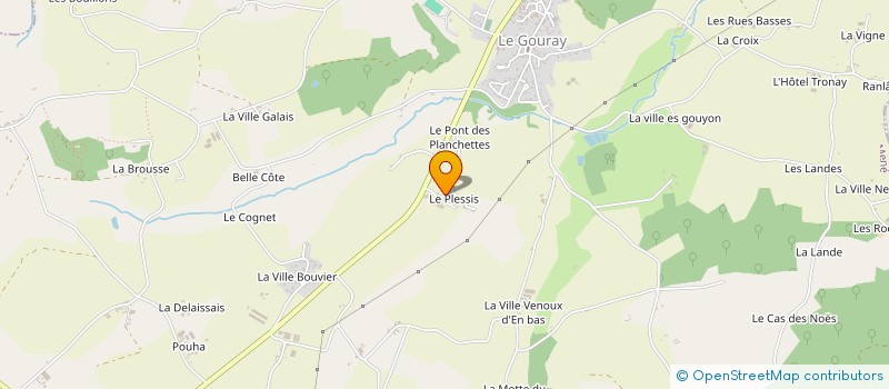 localisation de l'entreprise GAEC DU PLESSIS à LE MENE