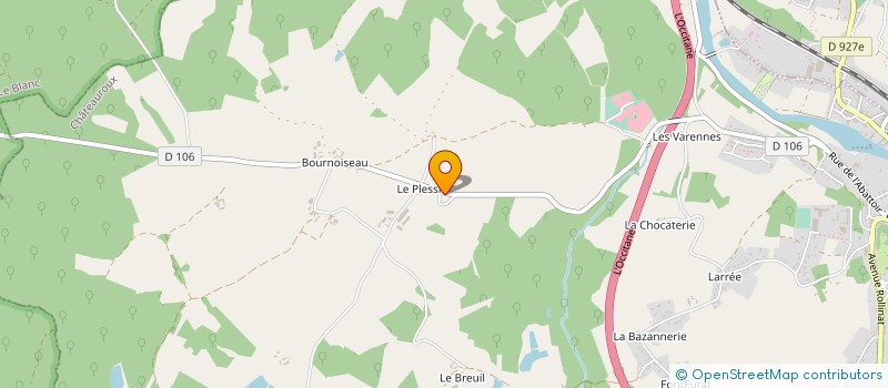 localisation de l'entreprise GAEC DU PLESSIS à ARGENTON-SUR-CREUSE