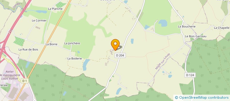 localisation de l'entreprise GAEC DU PLESSIS à MOZE-SUR-LOUET
