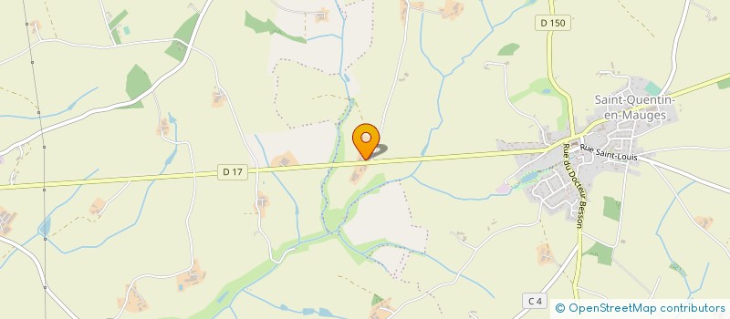 localisation de l'entreprise GAEC DU PLESSIS BOITEAU à MONTREVAULT-SUR-EVRE