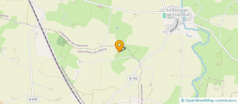 localisation de l'entreprise GAEC DU PLESSIS DU BOIS DU PIN  BAZOUGERS